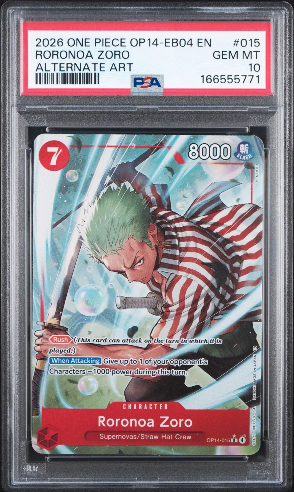 Roronoa Zoro card artwork