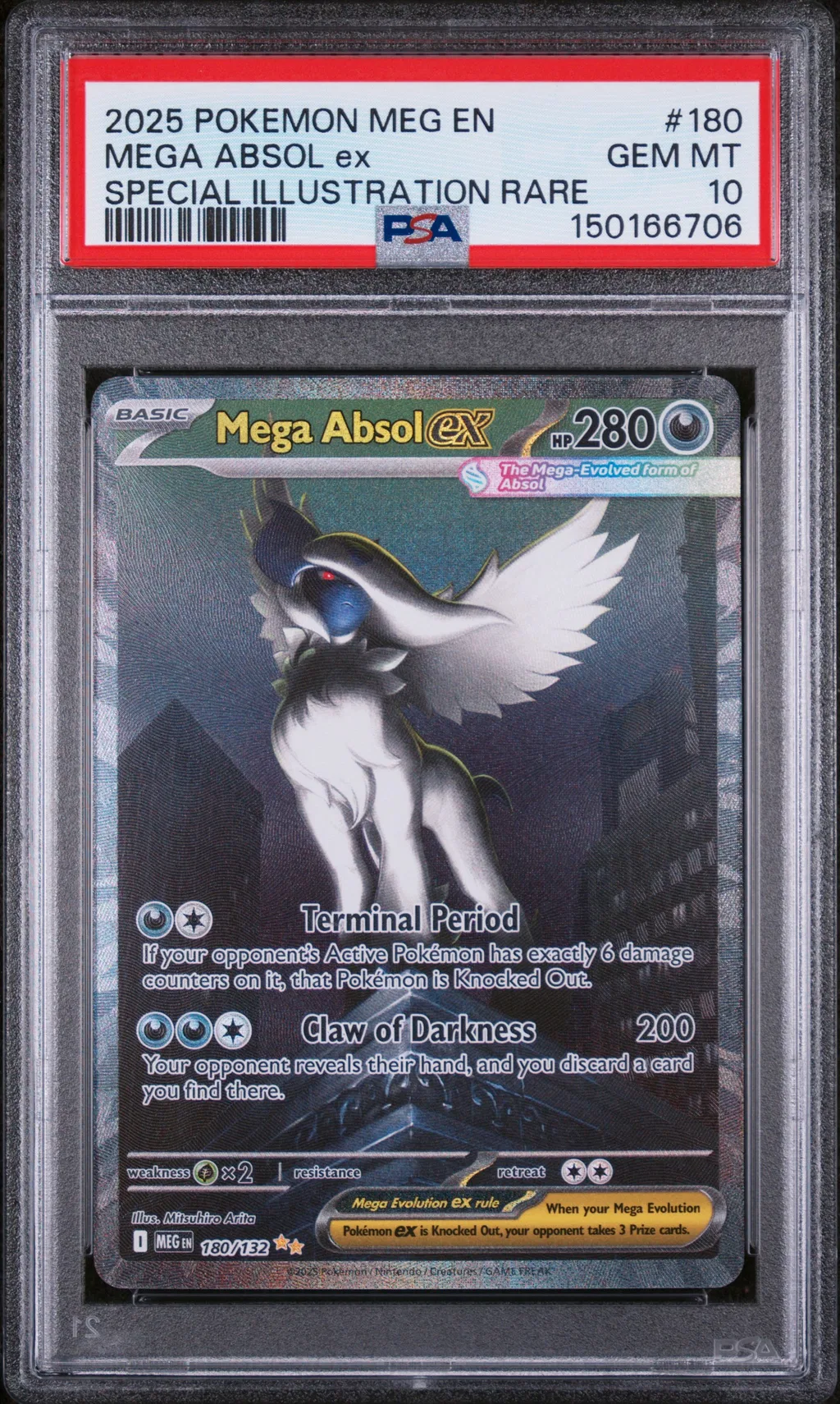 Mega Absol EX card artwork