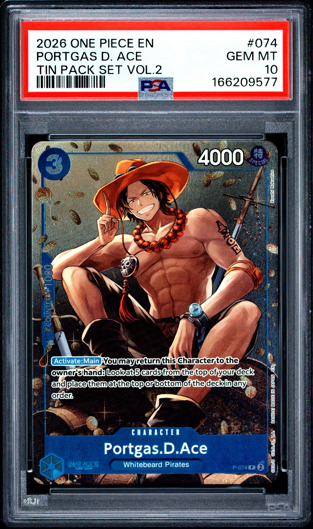 Portgas D. Ace card artwork
