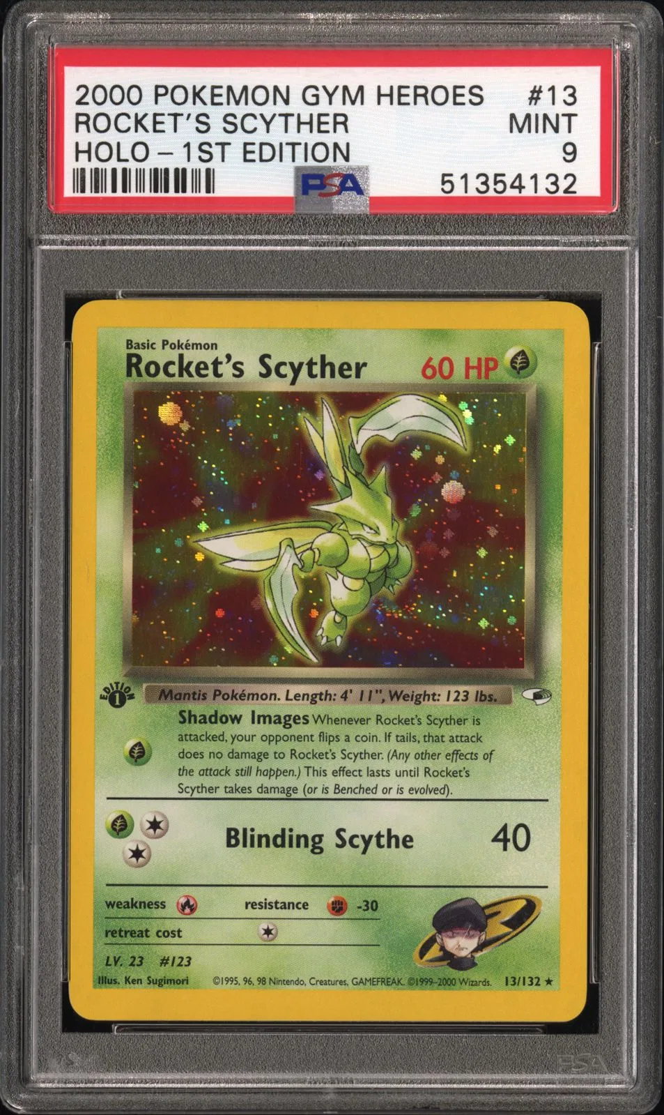 Rocket's Scyther card artwork