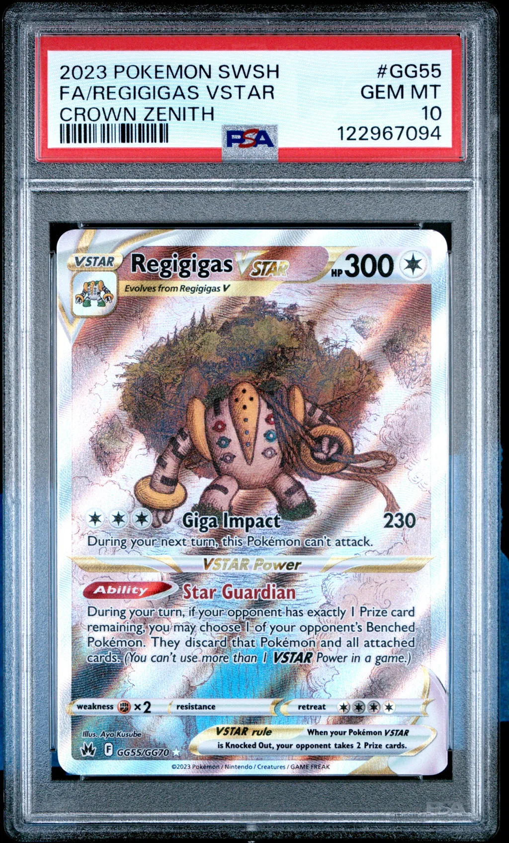 Full Art/Regigigas Vstar card artwork