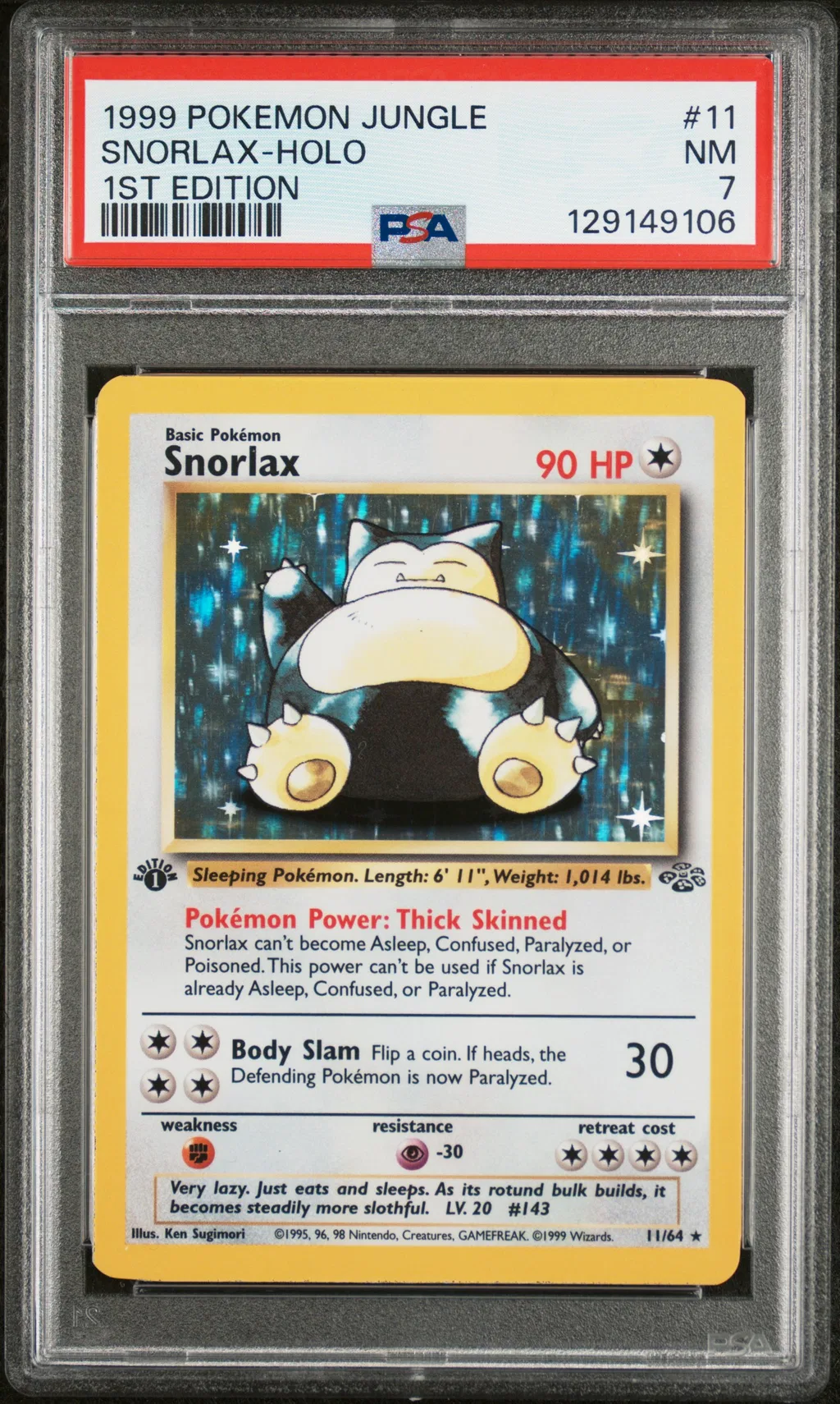 Snorlax-Holo card artwork