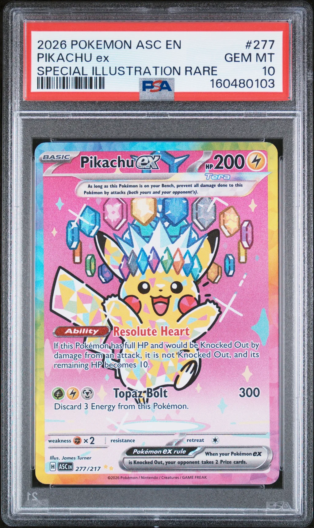 Pikachu EX card artwork