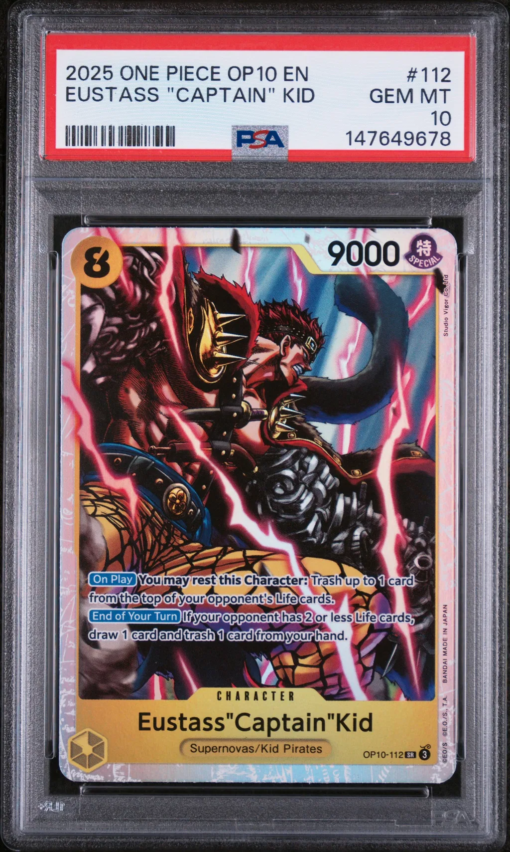 Eustass "Captain" Kid card artwork