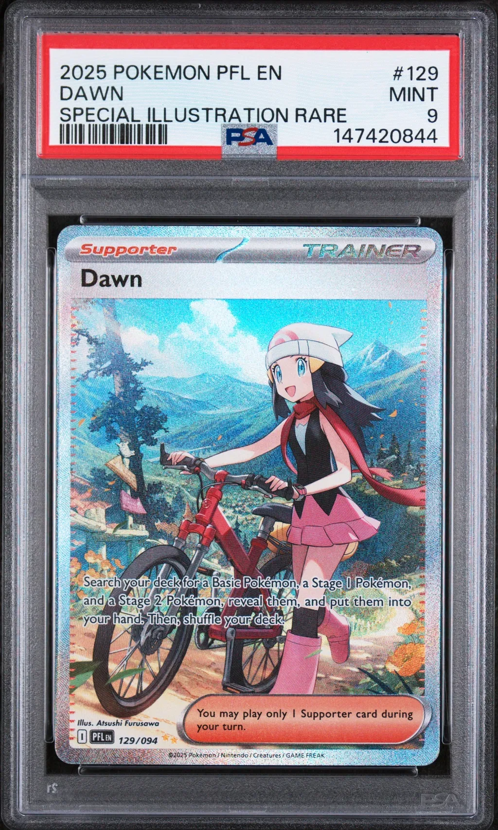 2025 #129 Dawn PSA 9 Pfl En-Phantasmal Flames
