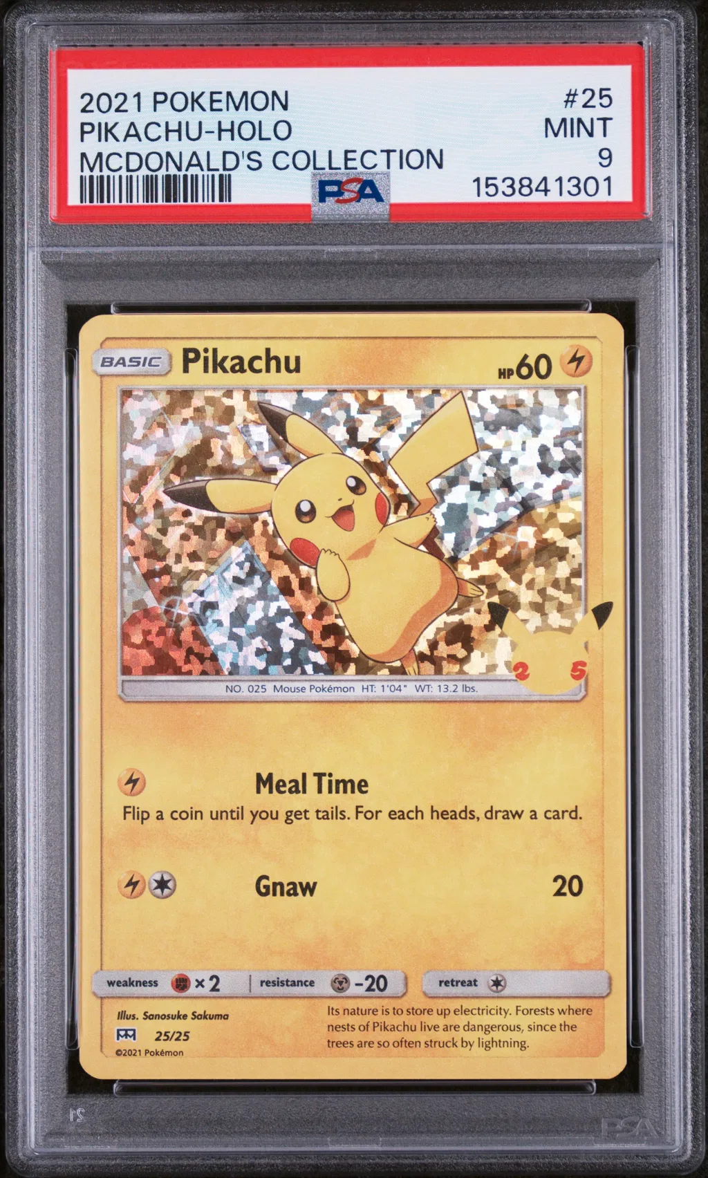 Pikachu-Holo card artwork