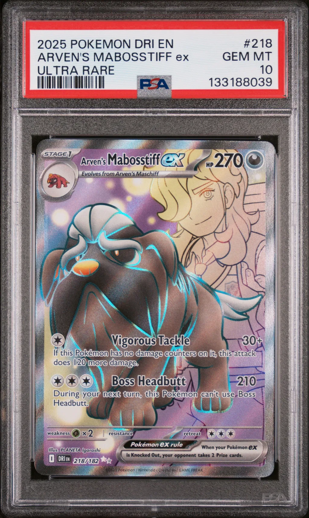 Arven's Mabosstiff EX card artwork