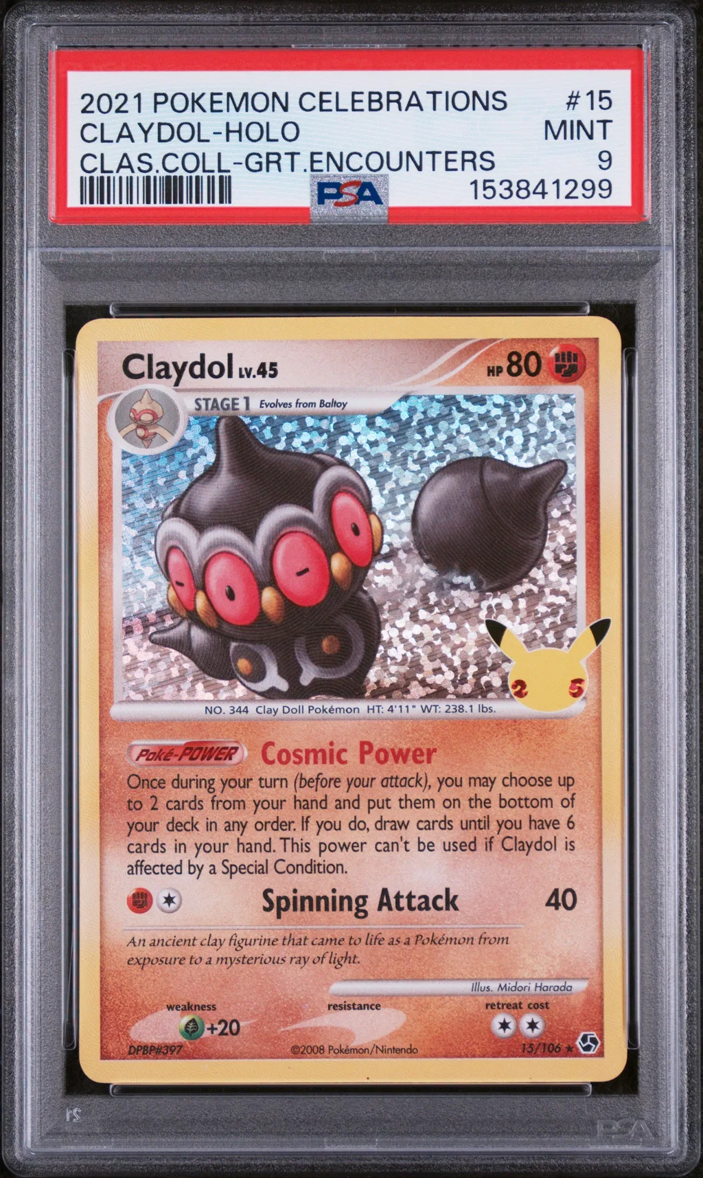 Claydol-Holo card artwork