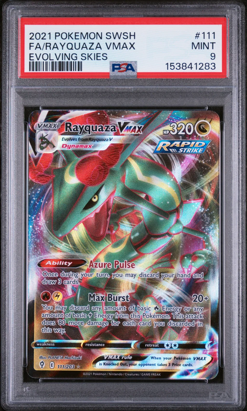 Full Art/Rayquaza Vmax card artwork