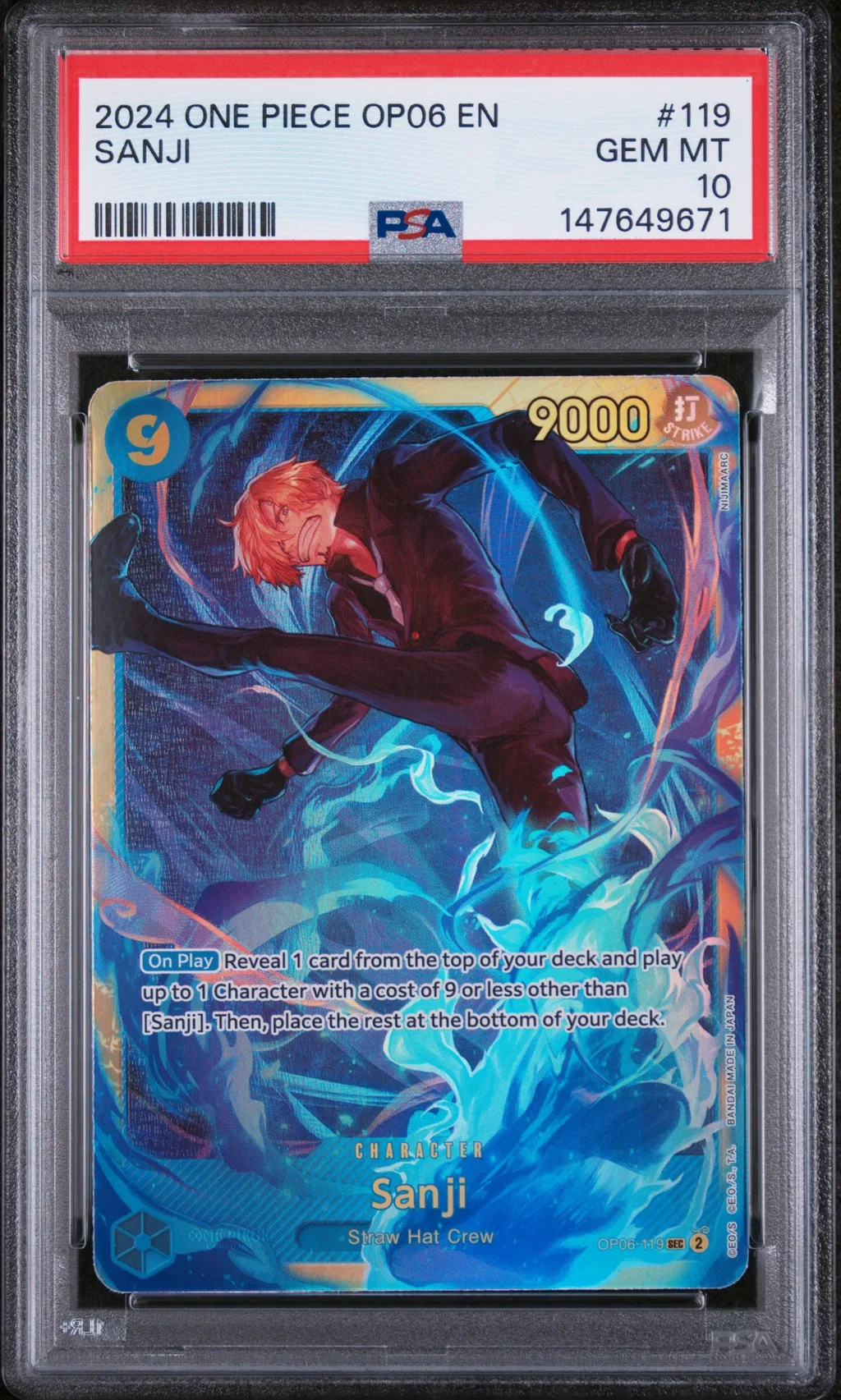 Sanji card artwork