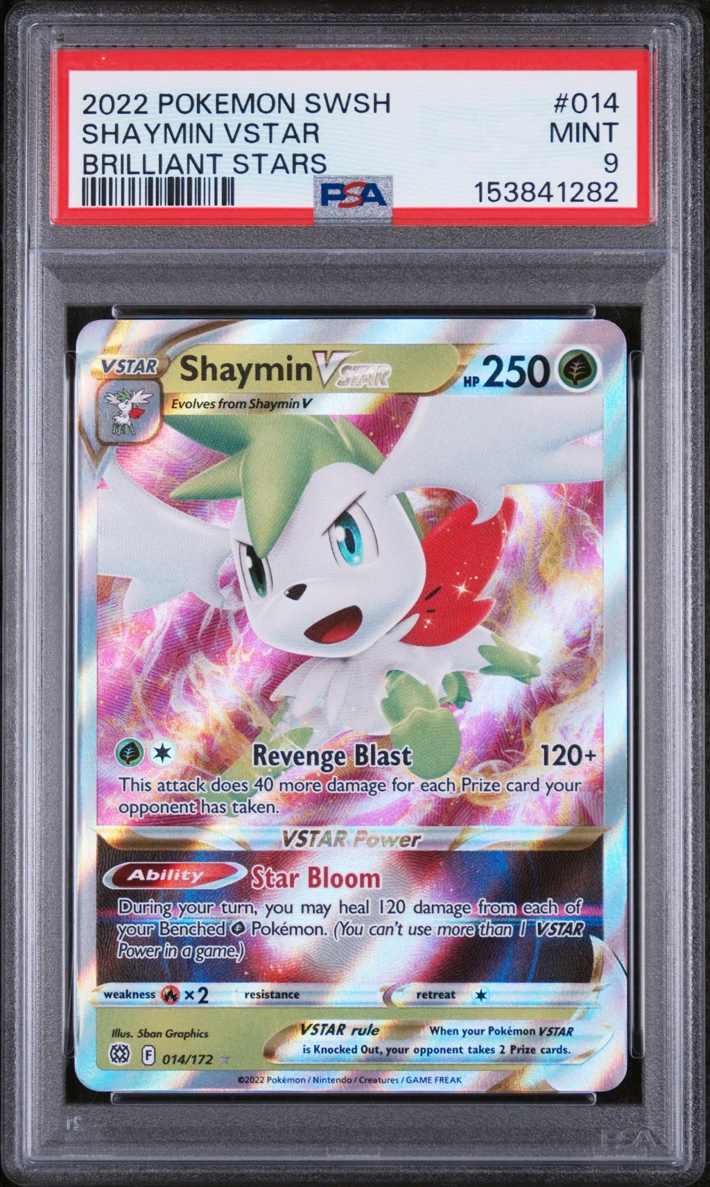 Shaymin Vstar card artwork