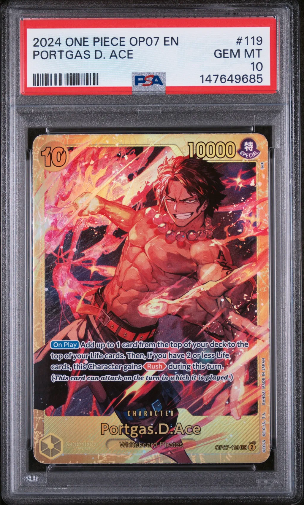 Portgas D. Ace card artwork