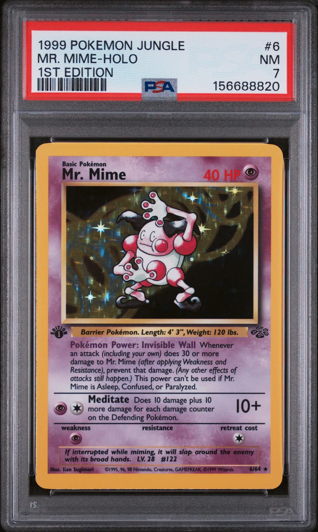 Mr. Mime-Holo card artwork