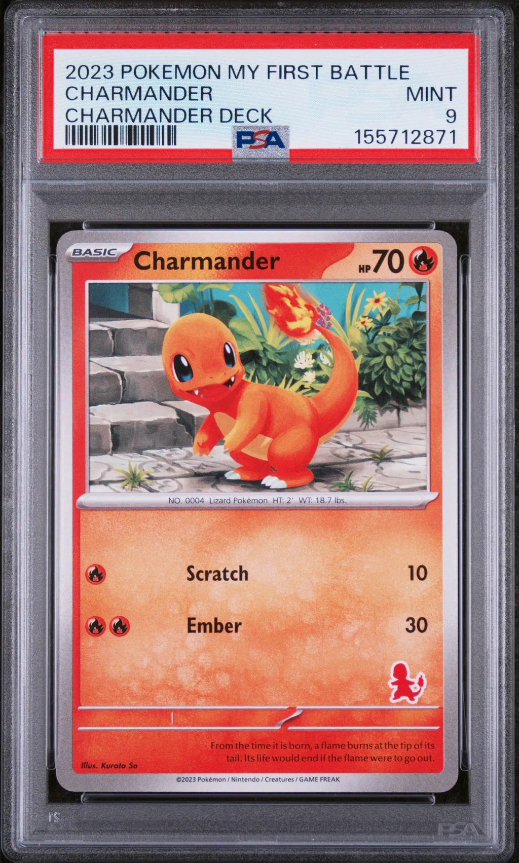 2023 #Na Charmander PSA 9 My First Battle-Charmander Deck