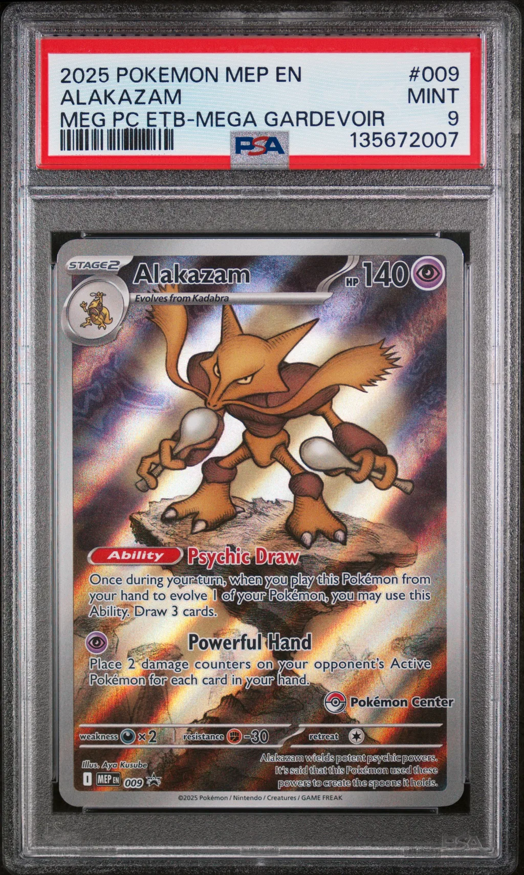 Alakazam card artwork