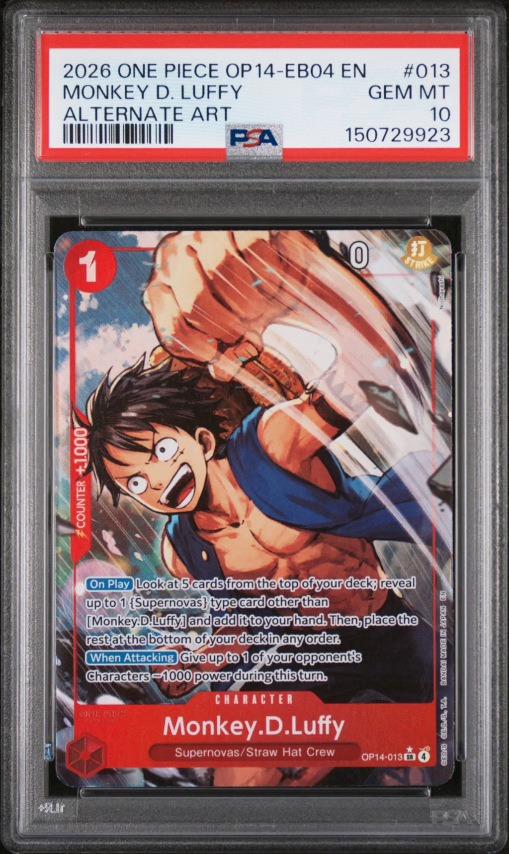 Monkey D. Luffy card artwork