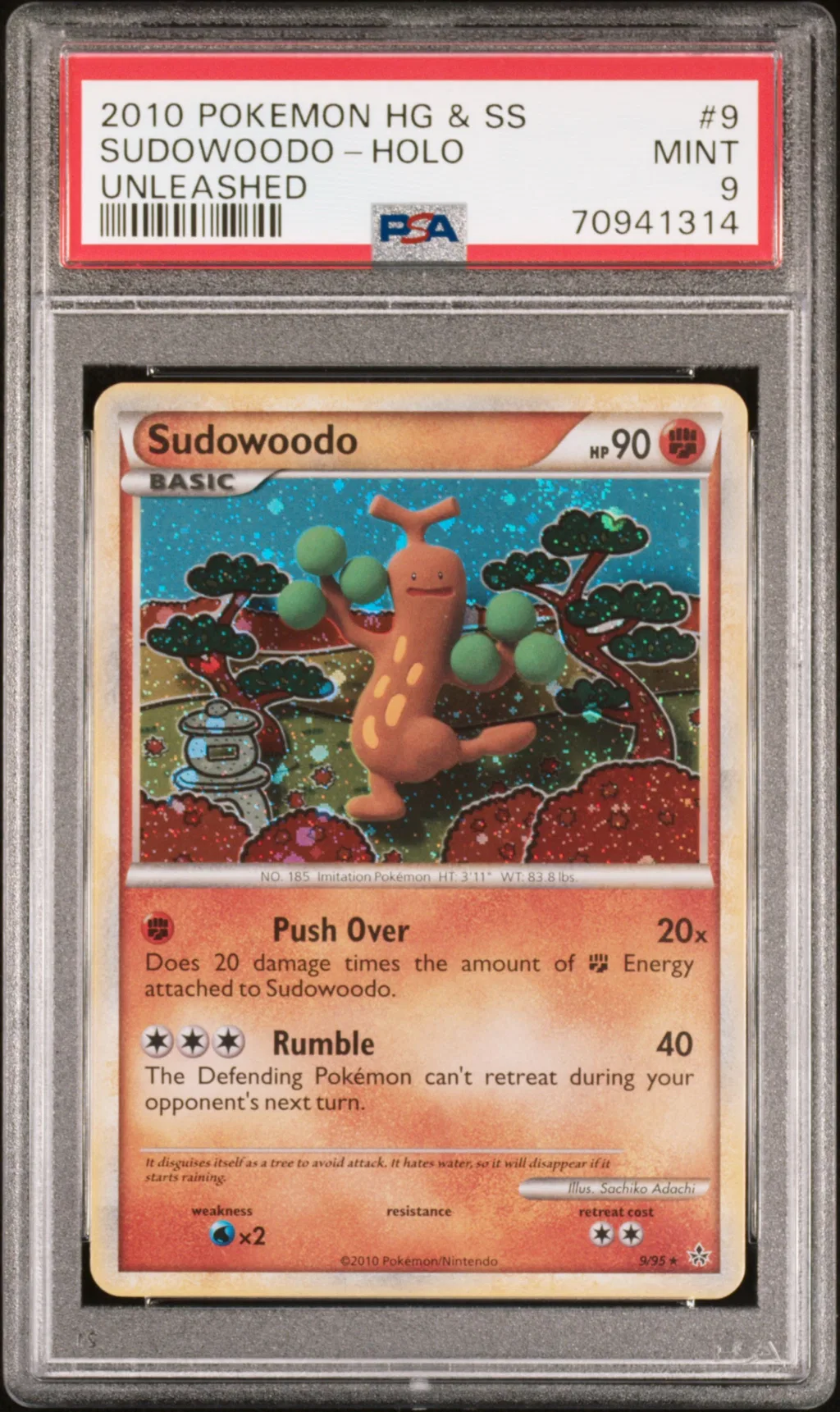 Sudowoodo-Holo card artwork