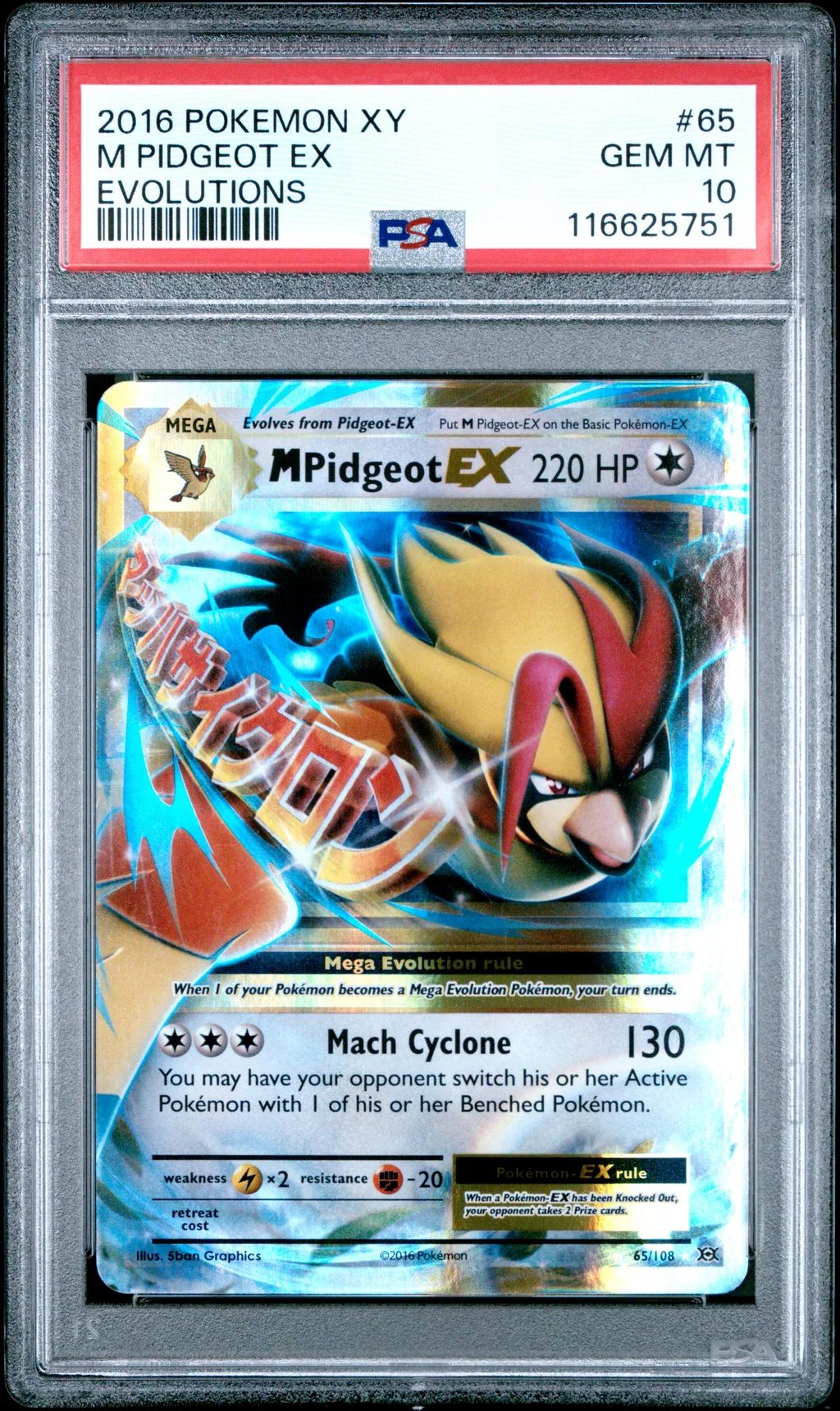 M Pidgeot EX card artwork