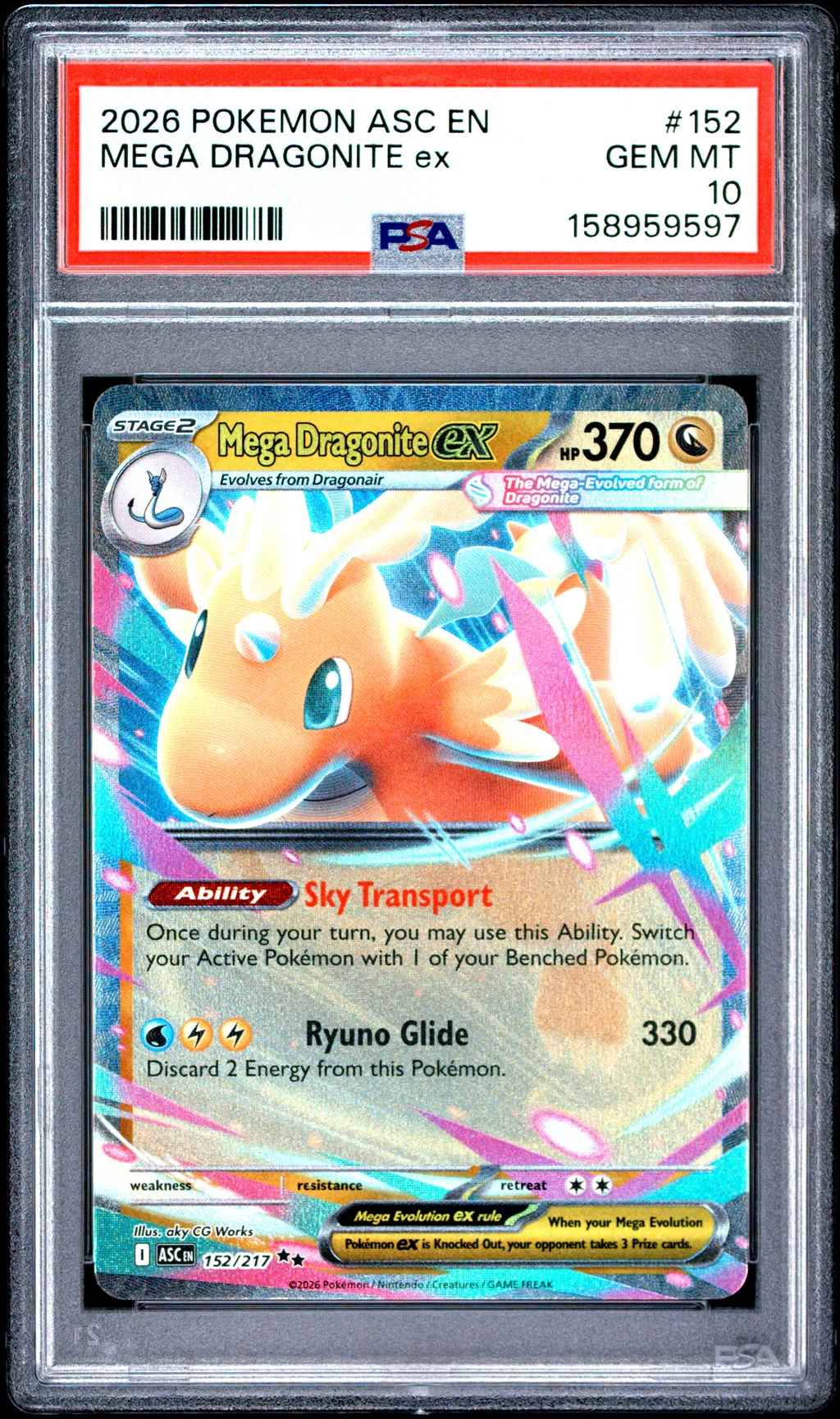 Mega Dragonite EX card artwork