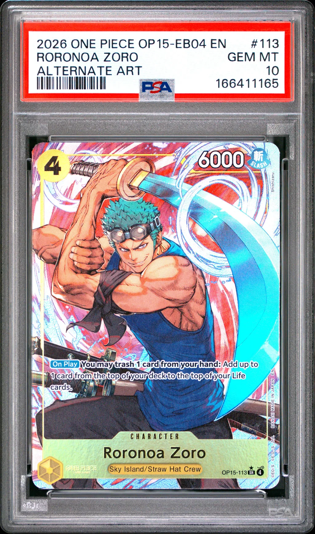 Roronoa Zoro card artwork