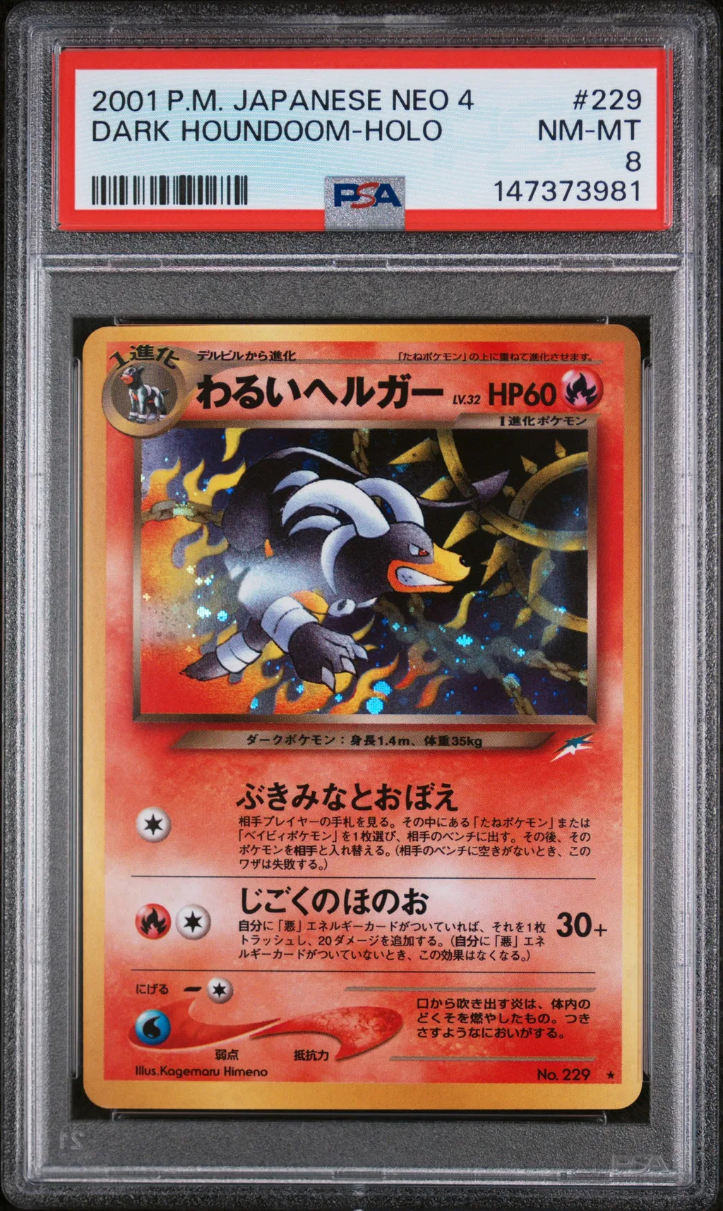 Dark Houndoom-Holo card artwork