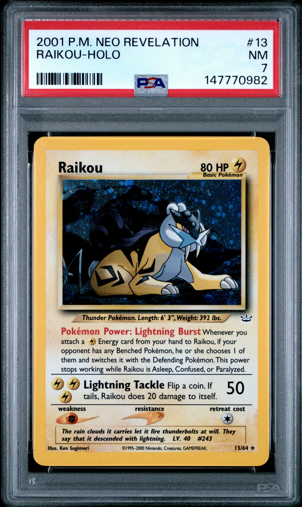 Raikou-Holo card artwork