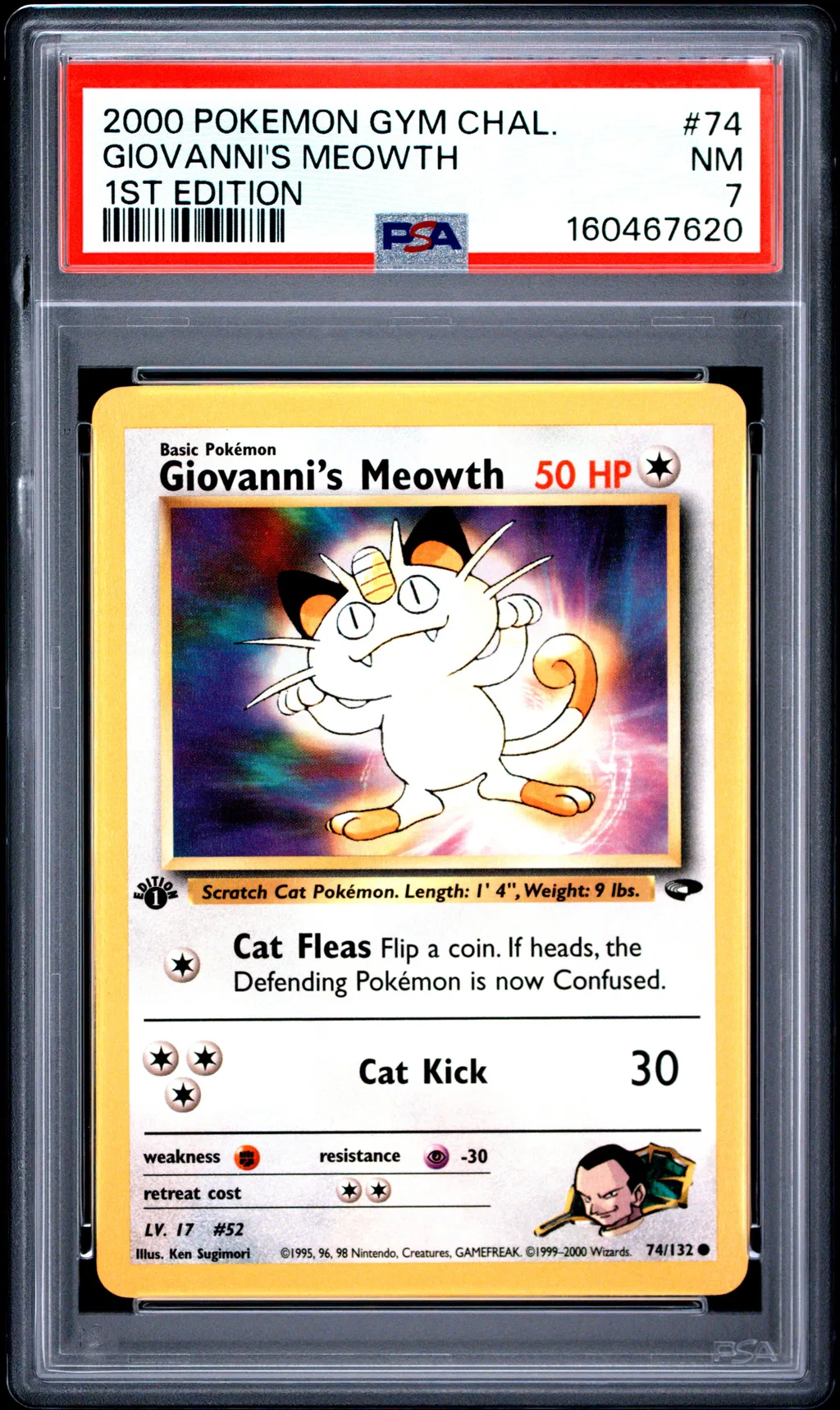 Giovanni's Meowth card artwork