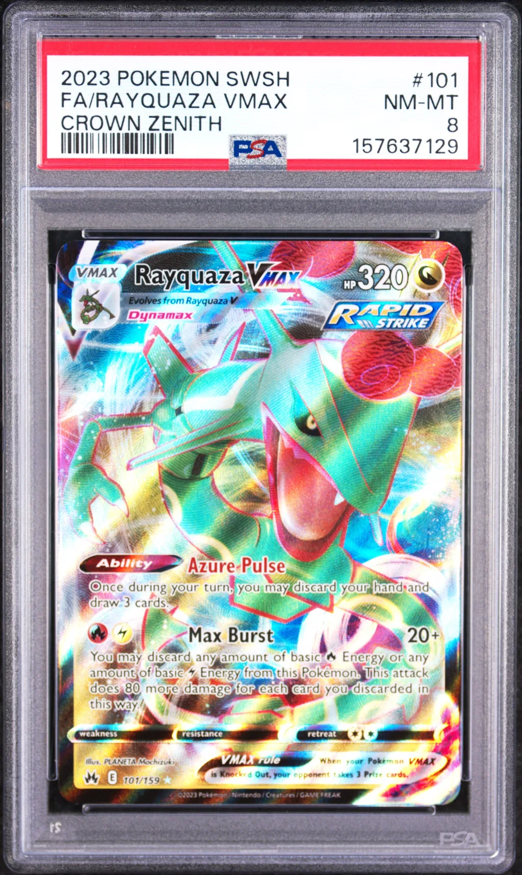 Full Art/Rayquaza Vmax card artwork