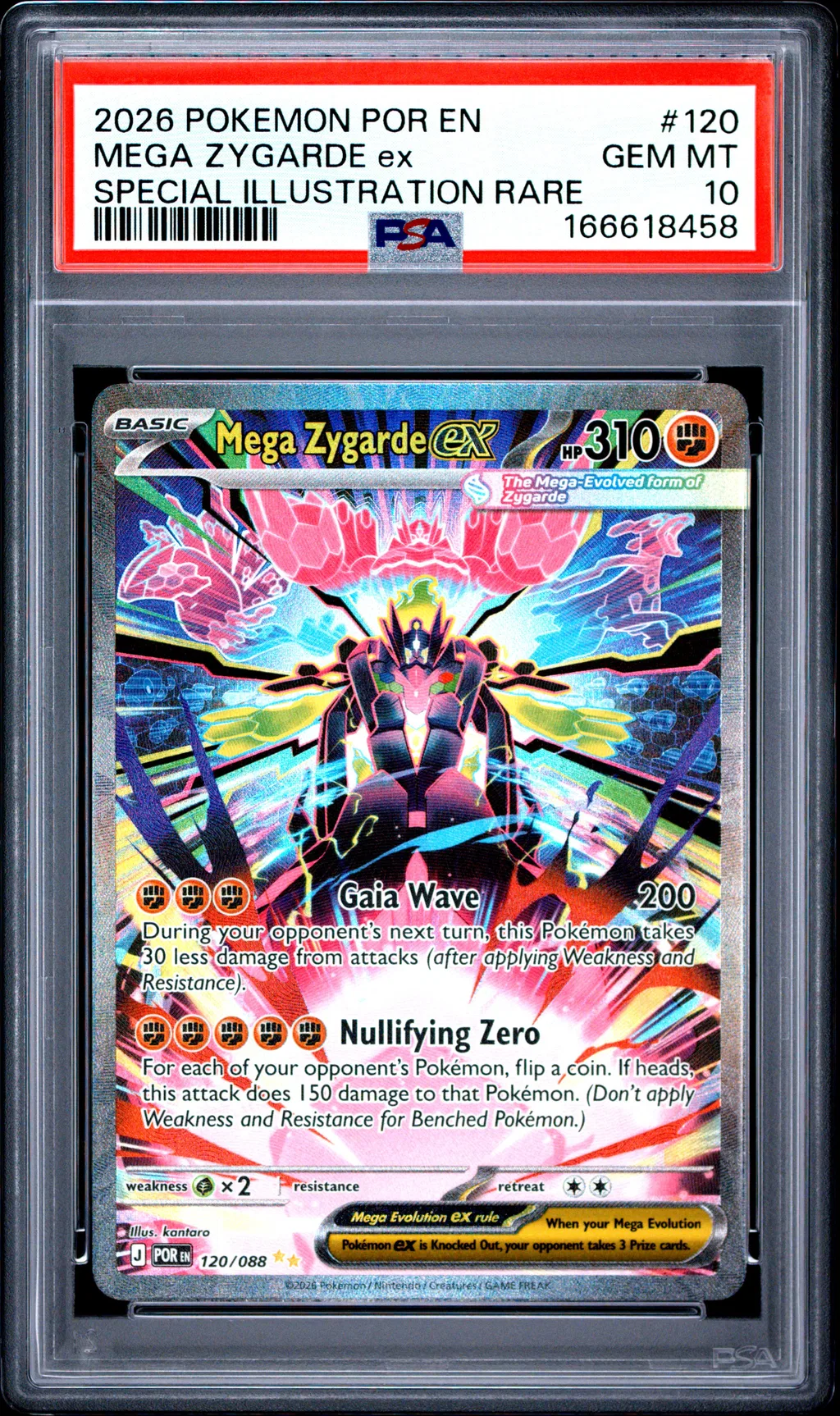 Mega Zygarde EX card artwork