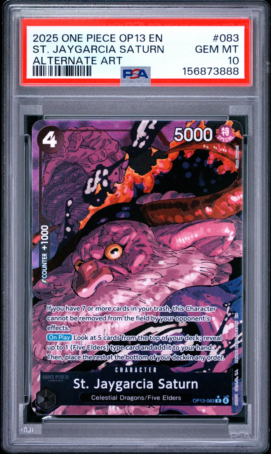 St. Jaygarcia Saturn card artwork