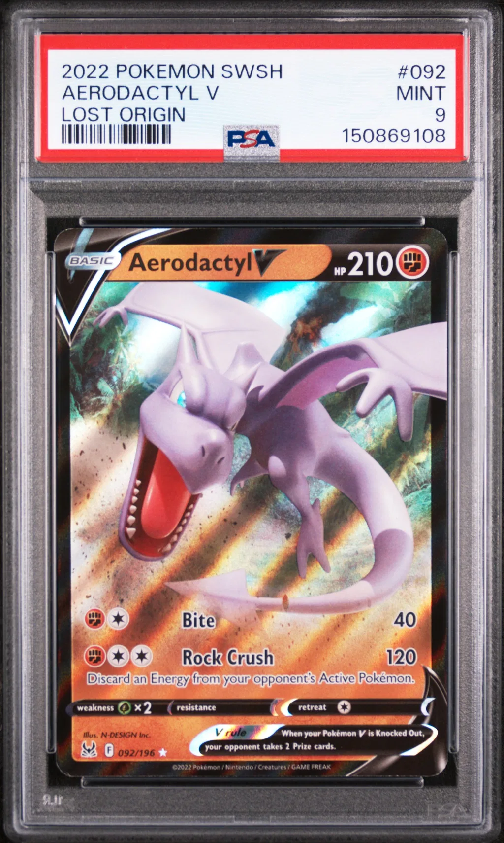 Aerodactyl V card artwork