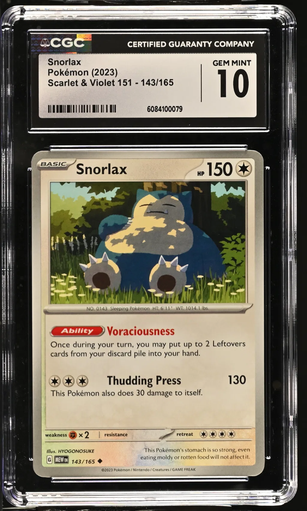 Snorlax card artwork