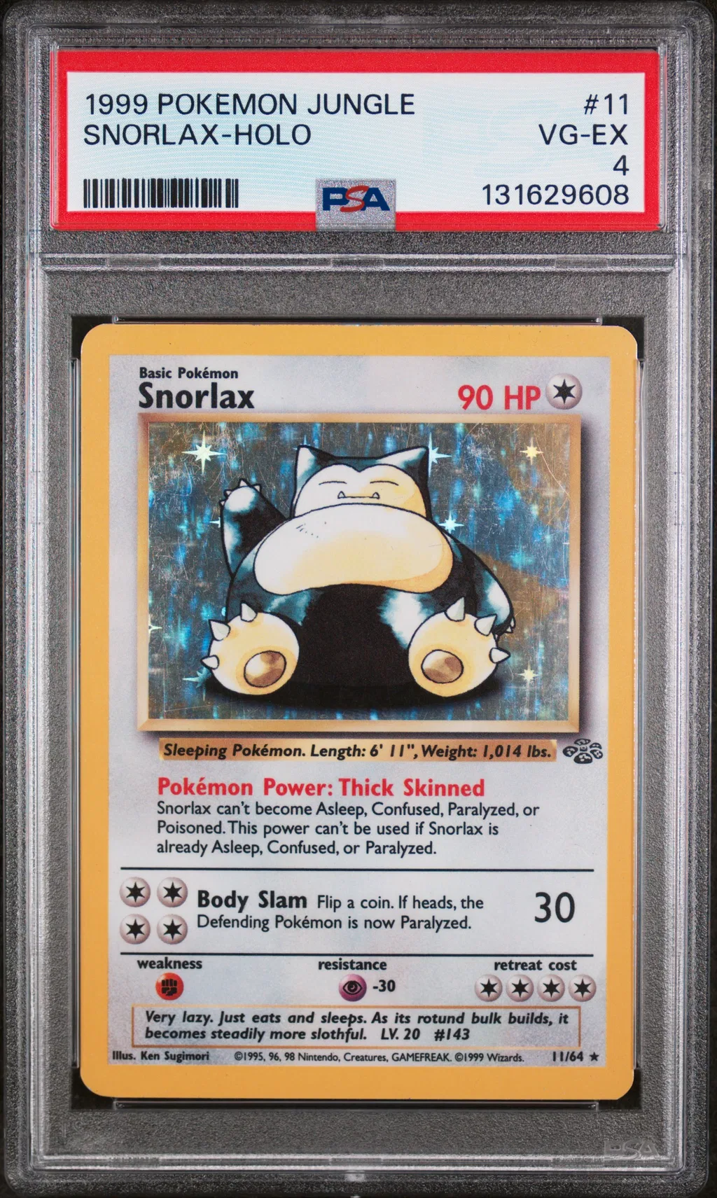 Snorlax-Holo card artwork