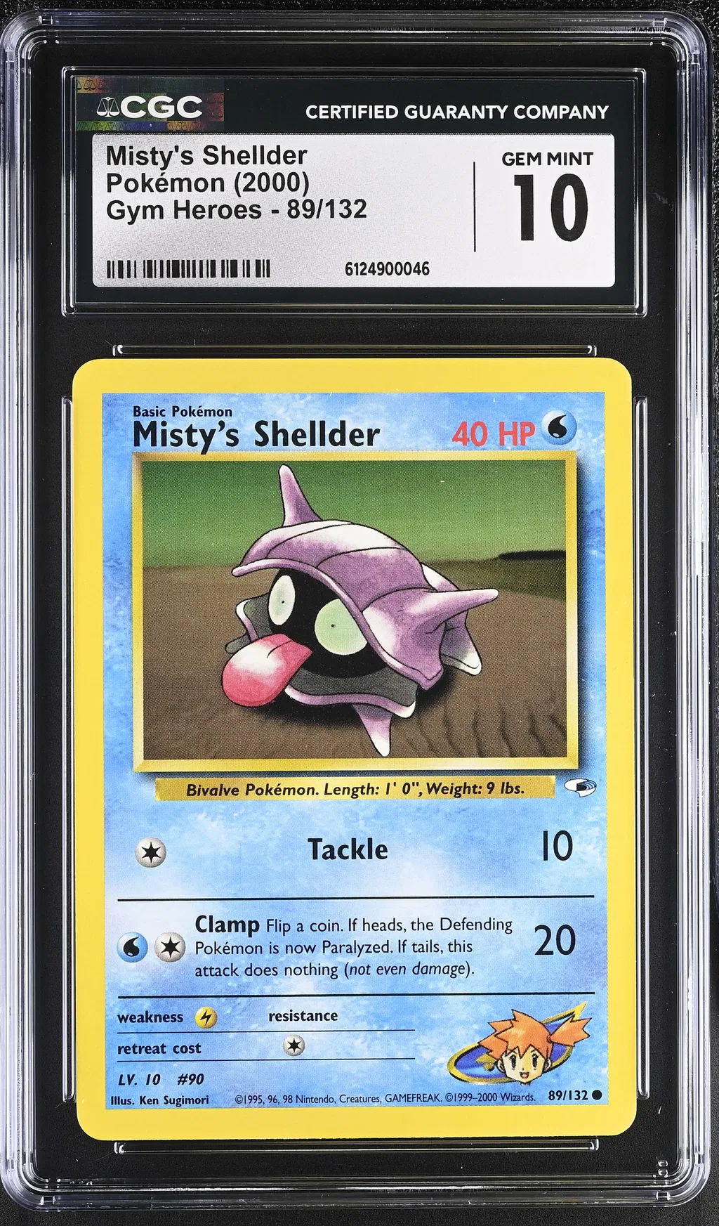 Misty's Shellder card artwork