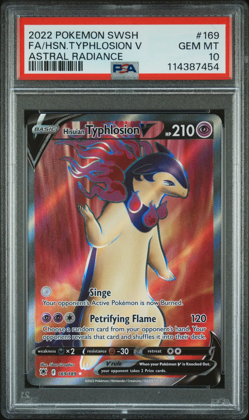 Full Art/Hisuian Typhlosion V card artwork