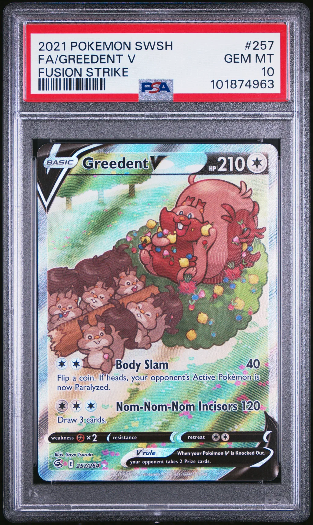 Full Art/Greedent V card artwork
