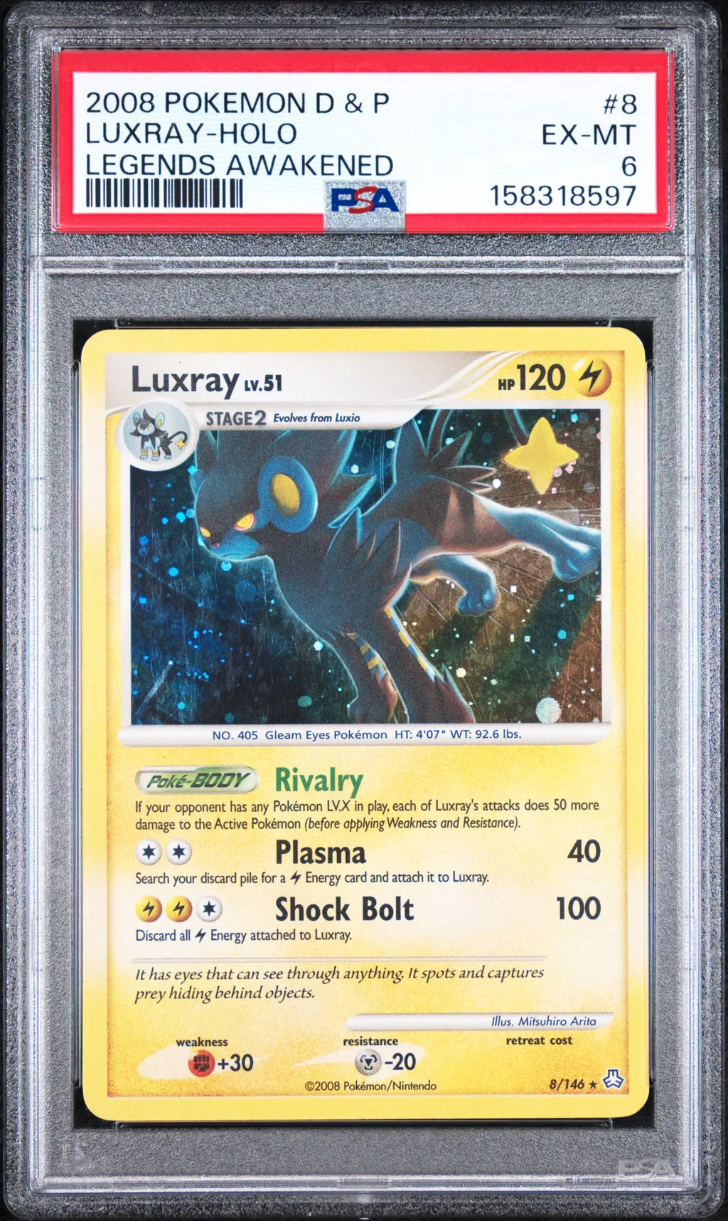 Luxray-Holo card artwork