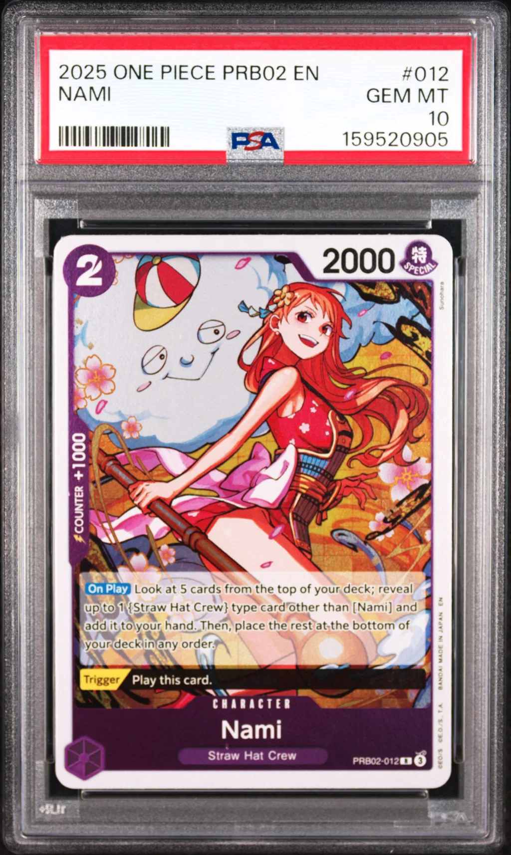 Nami card artwork