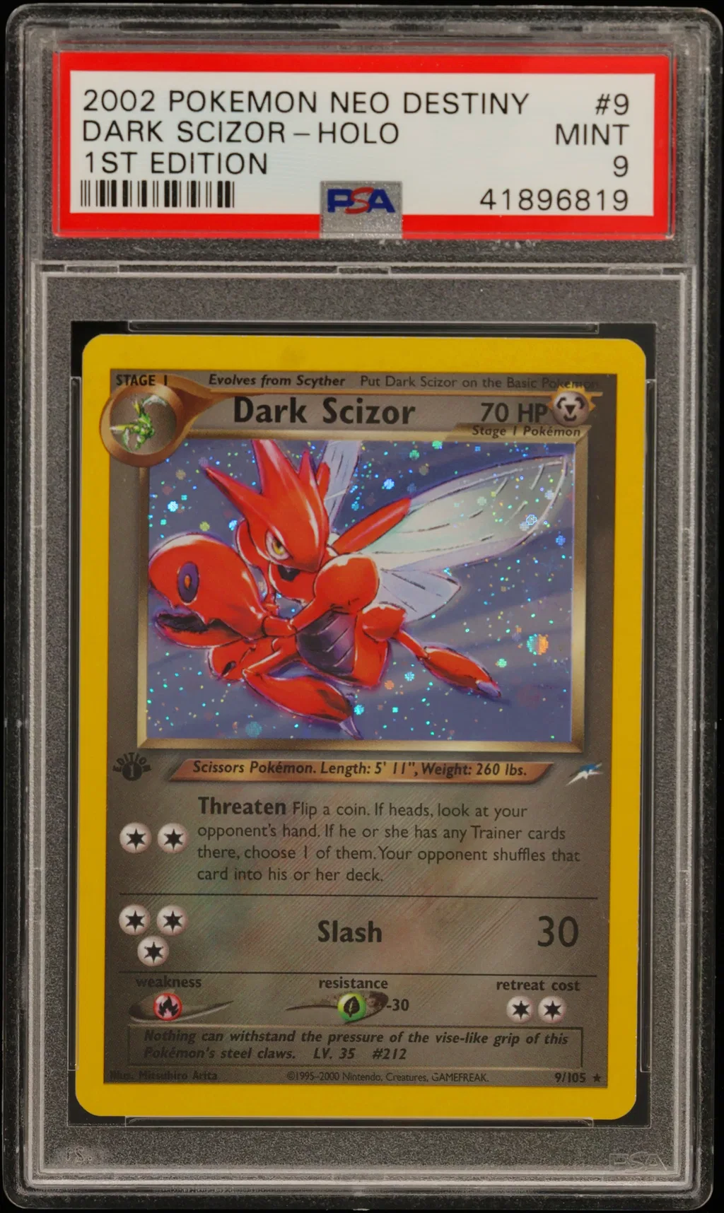 Dark Scizor-Holo card artwork