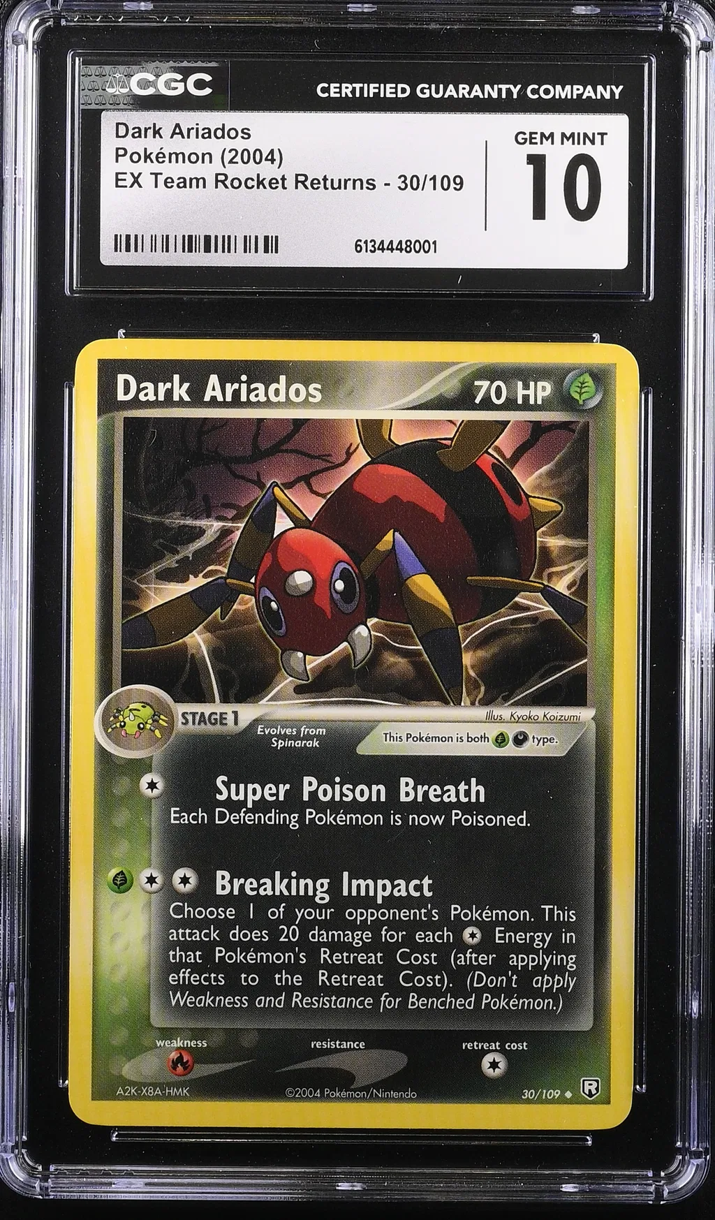 Dark Ariados card artwork