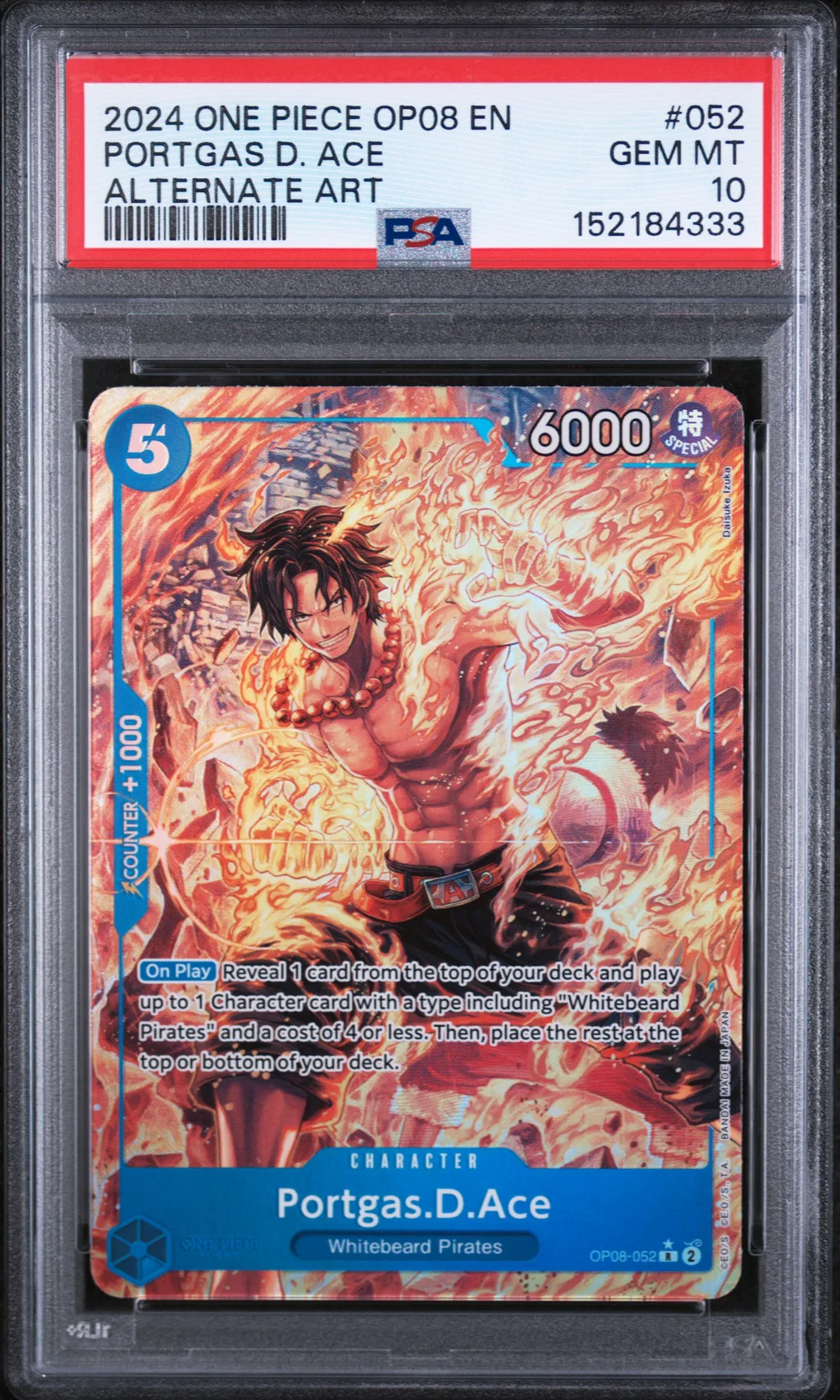 Portgas D. Ace card artwork