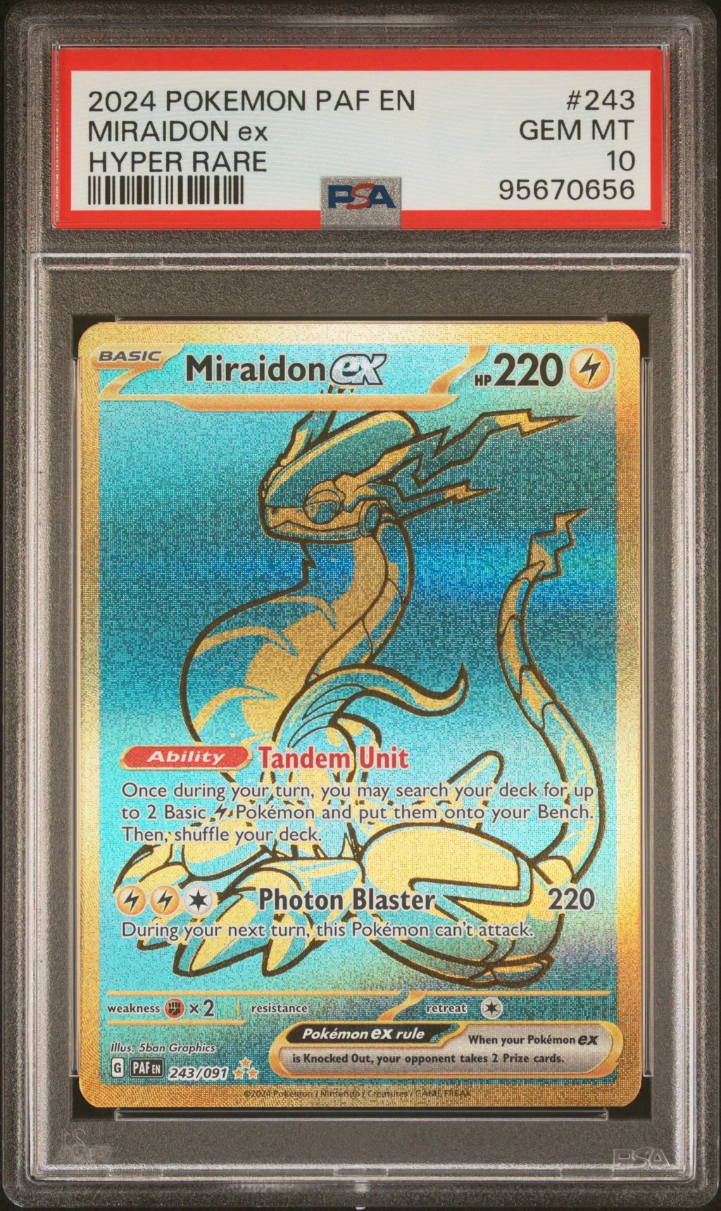 Miraidon EX card artwork