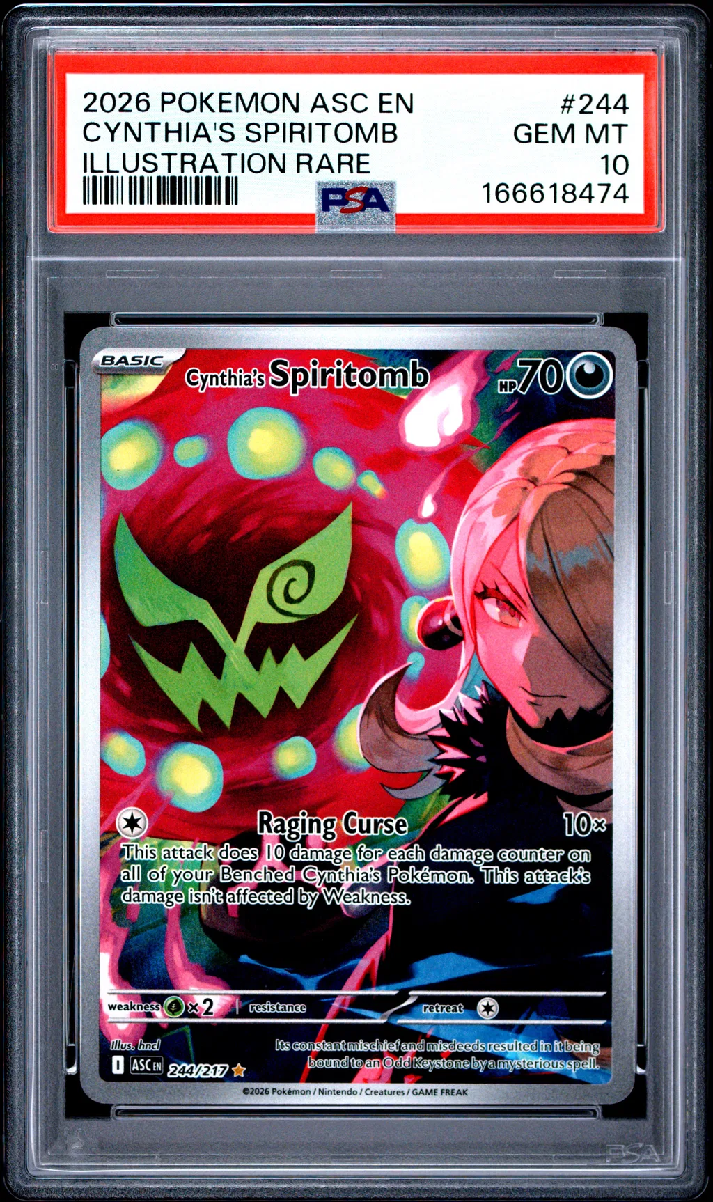 Cynthia's Spiritomb card artwork
