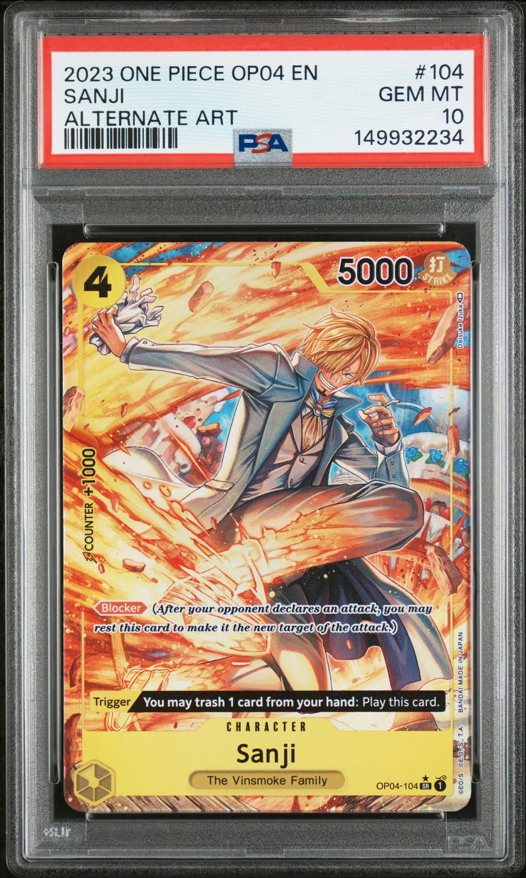 Sanji card artwork