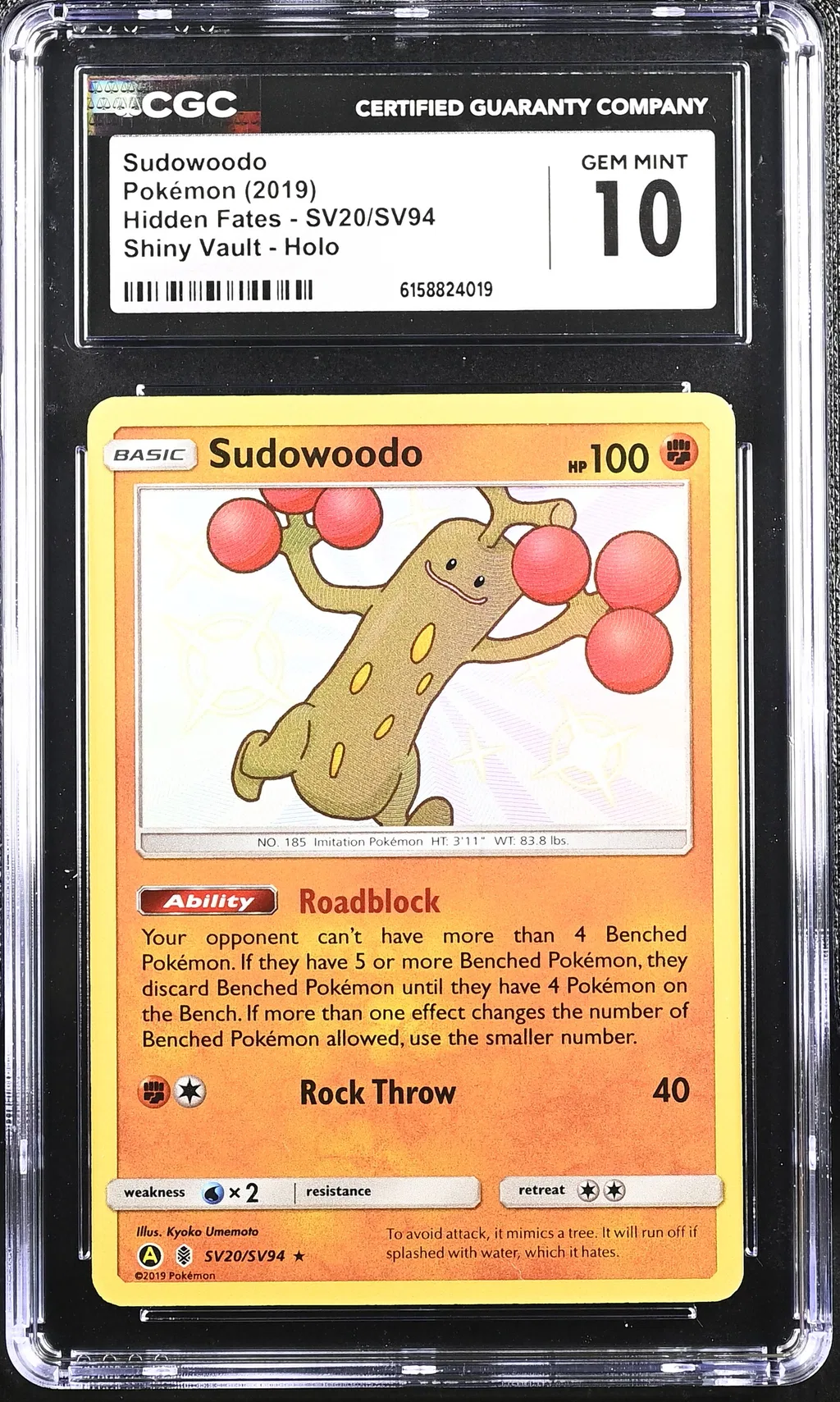 Sudowoodo card artwork