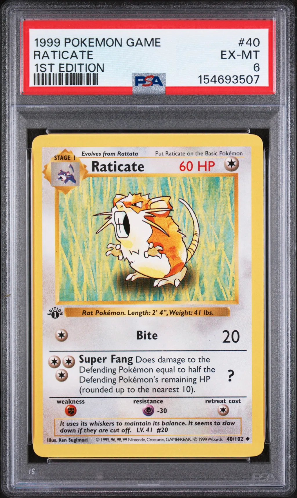 Raticate card artwork