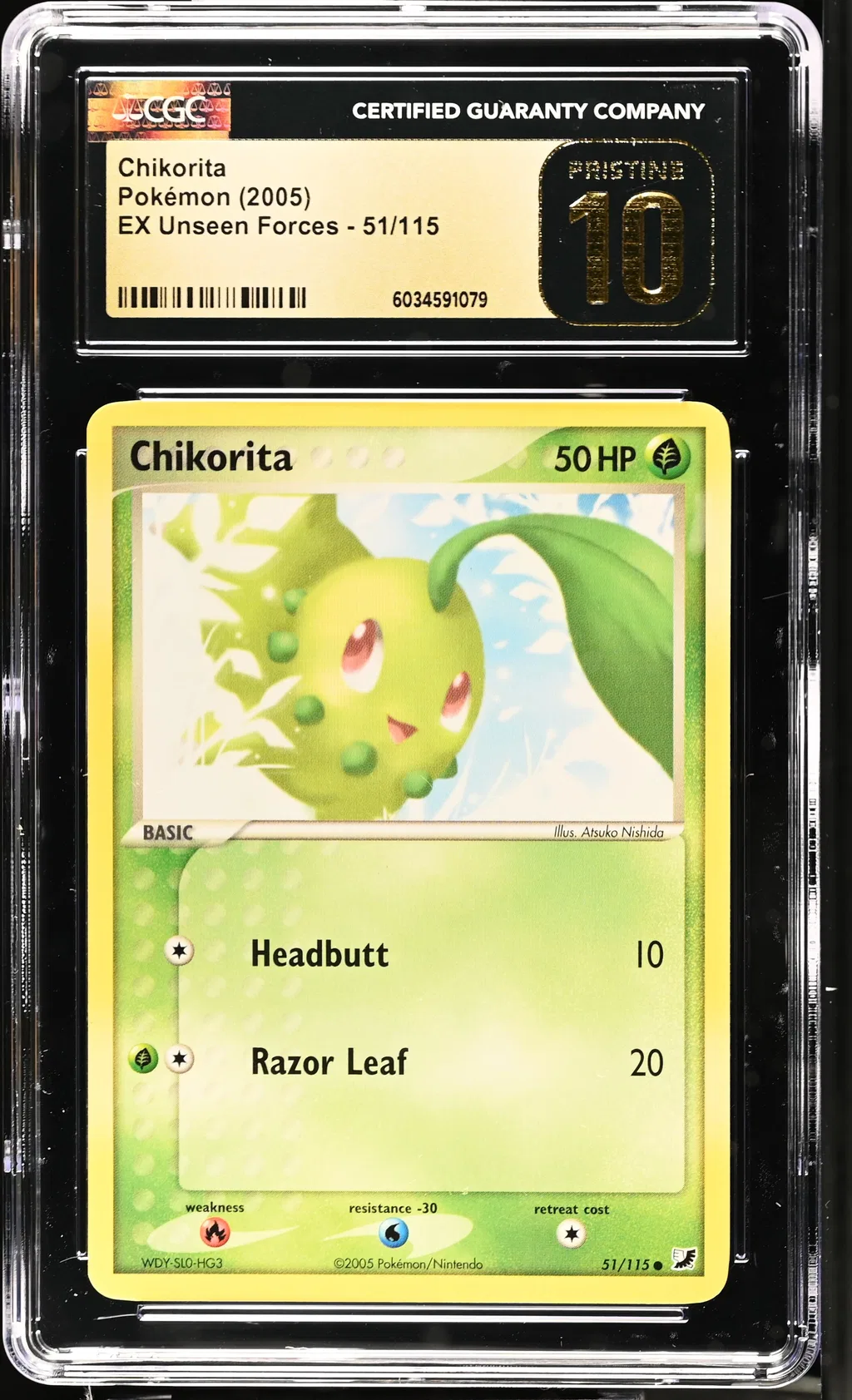 Chikorita card artwork