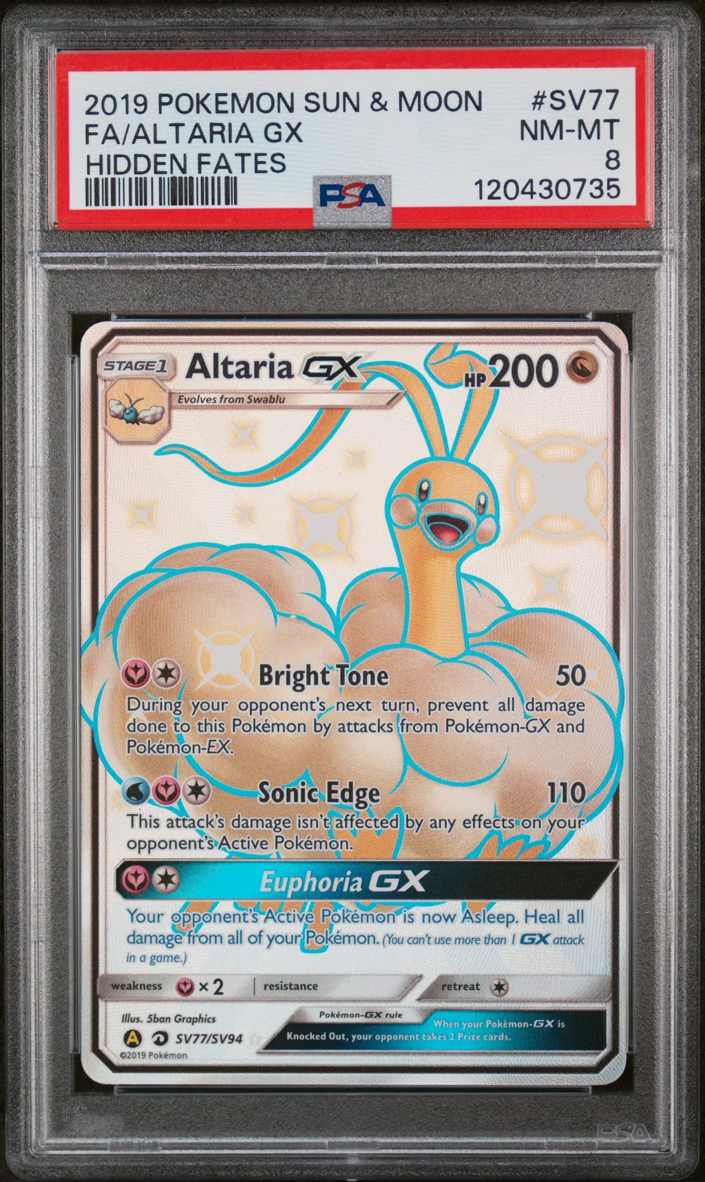 Full Art/Altaria GX card artwork