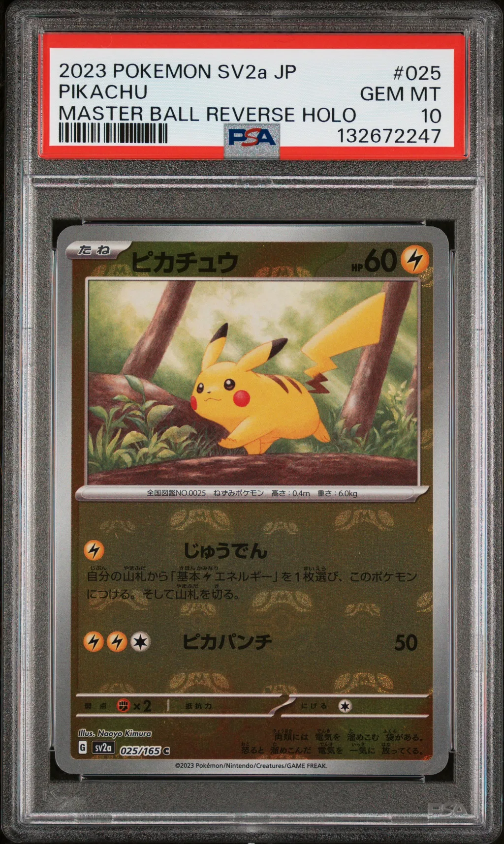 Pikachu card artwork