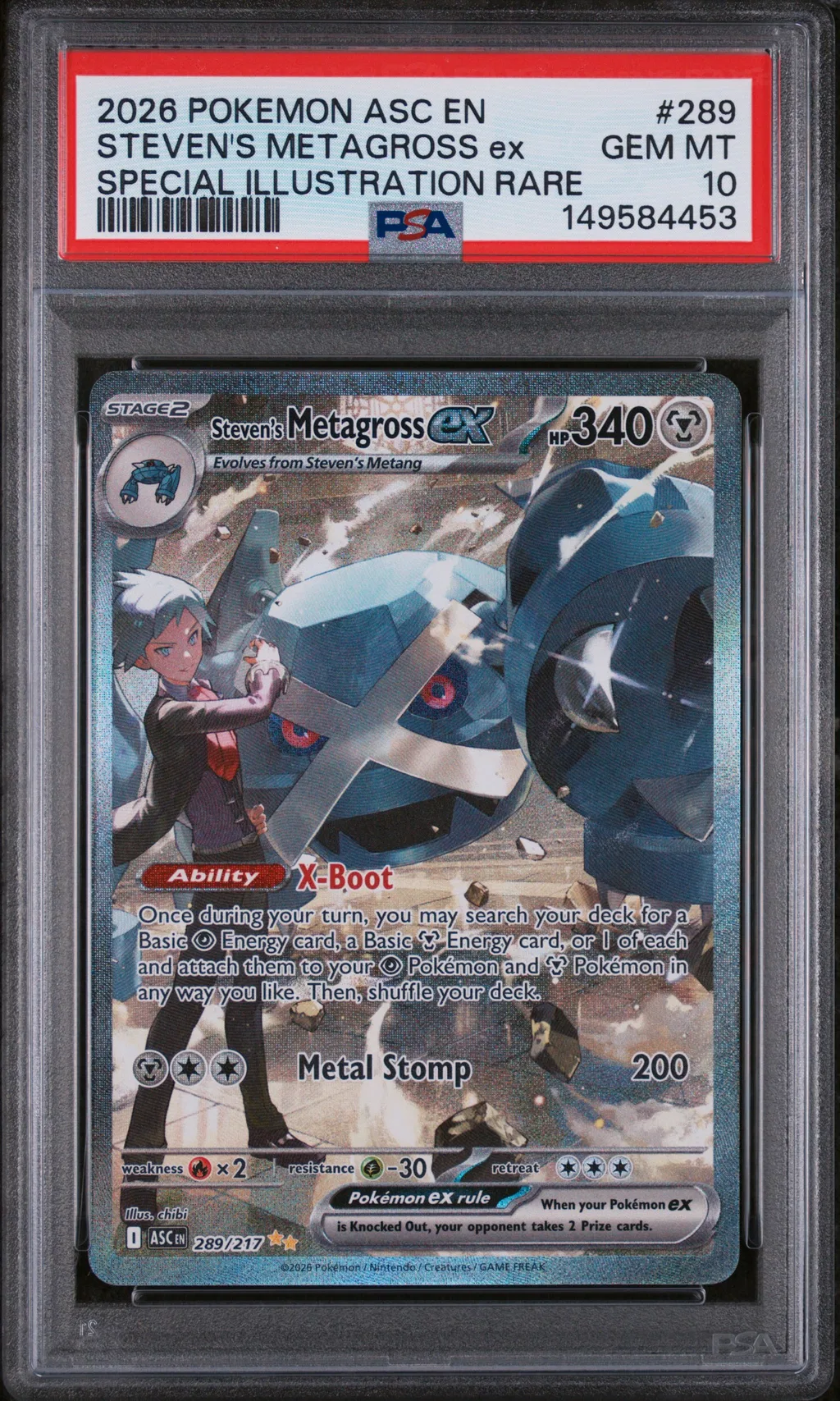 Steven's Metagross EX card artwork